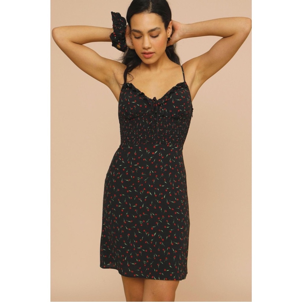 Rouje Black and Red Mini Dress